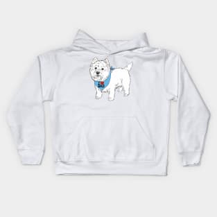 I LOVE DAD - westie Kids Hoodie